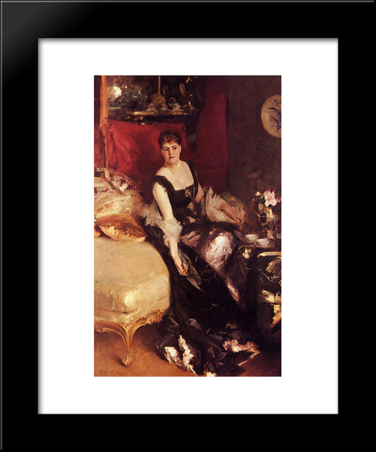 Mrs. Kate A More 20x24 Black Modern Wood Framed Art Print Poster by Sargent, John Singer