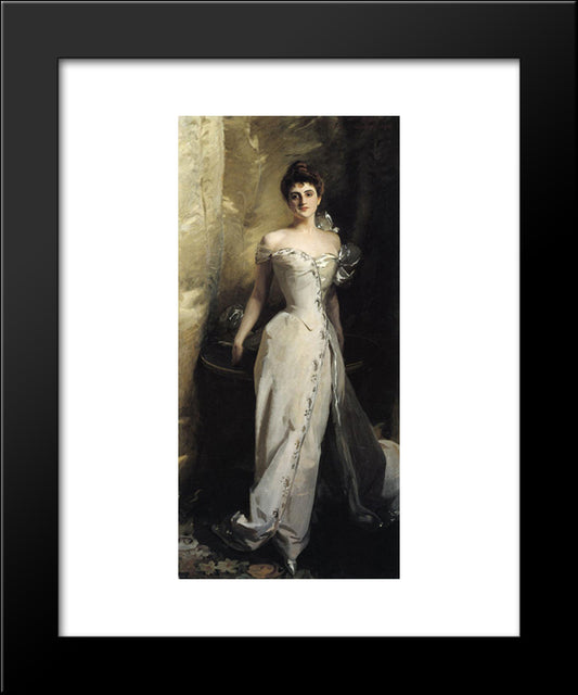 Mrs. Ralph Curtis 20x24 Black Modern Wood Framed Art Print Poster by Sargent, John Singer