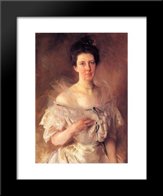 Mrs.Gardiner Greene Hammond (Esther Fiske Hammond) 20x24 Black Modern Wood Framed Art Print Poster by Sargent, John Singer