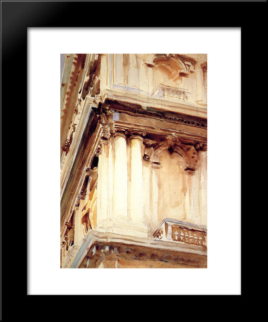 Palazzo Corner Della Ca' Grande 20x24 Black Modern Wood Framed Art Print Poster by Sargent, John Singer