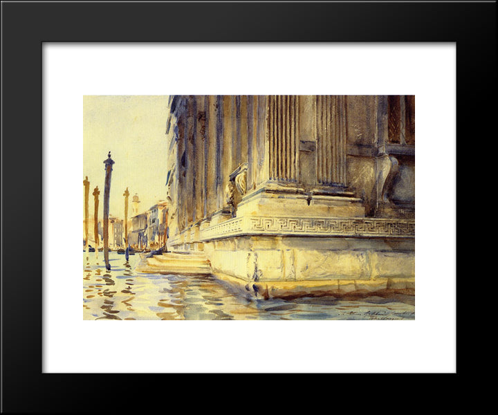 Palazzo Grimani 20x24 Black Modern Wood Framed Art Print Poster by Sargent, John Singer