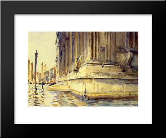 Palazzo Grimani 20x24 Black Modern Wood Framed Art Print Poster by Sargent, John Singer