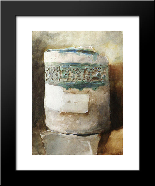 Persian Artifact With Faience Decoration 20x24 Black Modern Wood Framed Art Print Poster by Sargent, John Singer