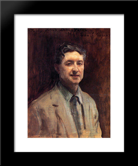 Portrait Of Daniel J. Nolan 20x24 Black Modern Wood Framed Art Print Poster by Sargent, John Singer