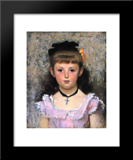 Portrait Of Jeanne Kieffer 20x24 Black Modern Wood Framed Art Print Poster by Sargent, John Singer