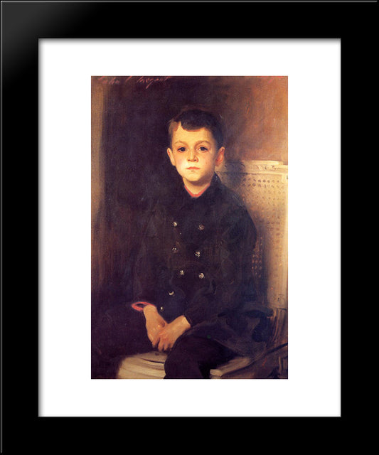 Portrait Of Lancelot Allen 20x24 Black Modern Wood Framed Art Print Poster by Sargent, John Singer