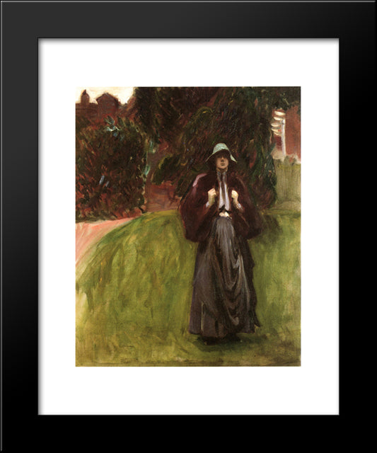 Portrait Of Miss Clementina Austruther-Thompson 20x24 Black Modern Wood Framed Art Print Poster by Sargent, John Singer