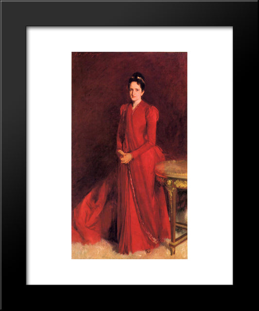 Portrait Of Mrs. Elliott Fitch Shepard 20x24 Black Modern Wood Framed Art Print Poster by Sargent, John Singer