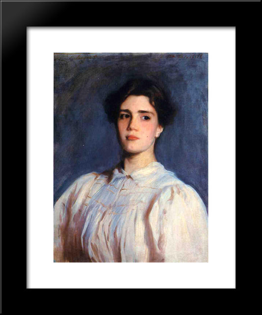 Portrait Of Sally Fairchild 20x24 Black Modern Wood Framed Art Print Poster by Sargent, John Singer