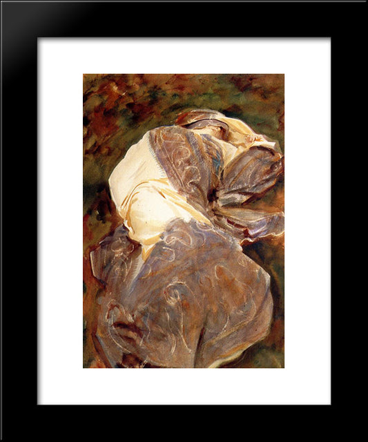 Reclining Figure 20x24 Black Modern Wood Framed Art Print Poster by Sargent, John Singer