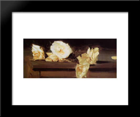 Roses 20x24 Black Modern Wood Framed Art Print Poster by Sargent, John Singer