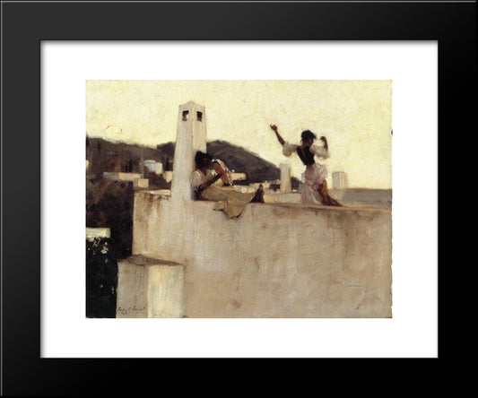 Rosina, Capri 20x24 Black Modern Wood Framed Art Print Poster by Sargent, John Singer