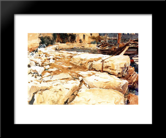San Vigilio 20x24 Black Modern Wood Framed Art Print Poster by Sargent, John Singer