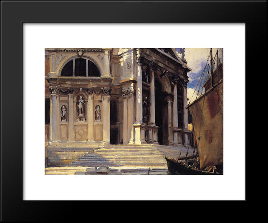 Santa Maria Della Salute 20x24 Black Modern Wood Framed Art Print Poster by Sargent, John Singer