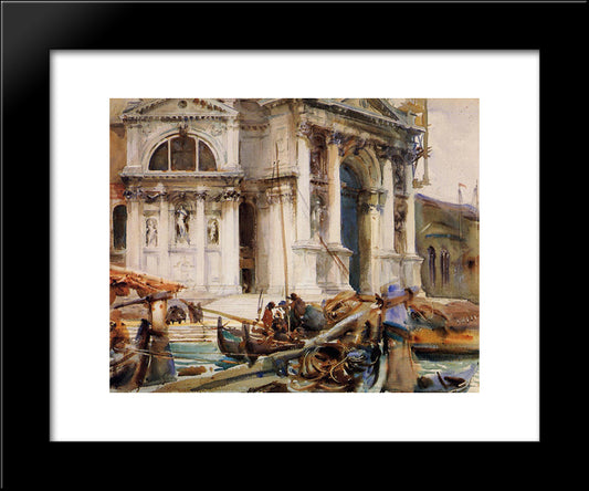 Santa Maria Della Salute 20x24 Black Modern Wood Framed Art Print Poster by Sargent, John Singer