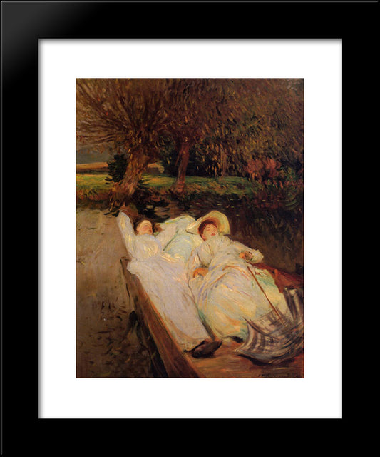 St. Martin'S Summer 20x24 Black Modern Wood Framed Art Print Poster by Sargent, John Singer