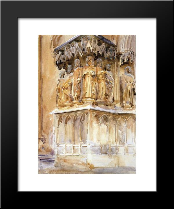 Tarragona 20x24 Black Modern Wood Framed Art Print Poster by Sargent, John Singer