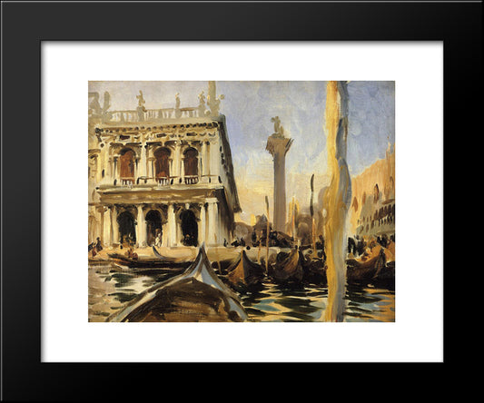 The Libreria 20x24 Black Modern Wood Framed Art Print Poster by Sargent, John Singer