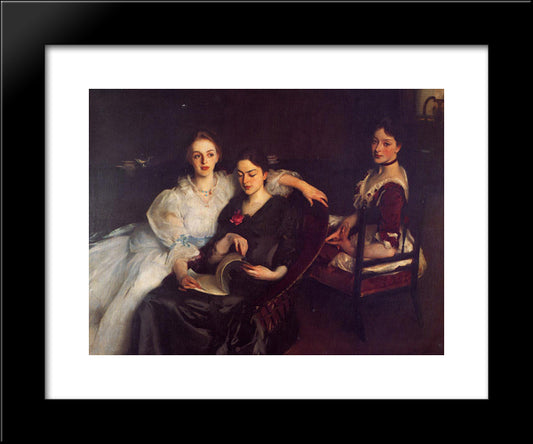 The Misses Vickers 20x24 Black Modern Wood Framed Art Print Poster by Sargent, John Singer