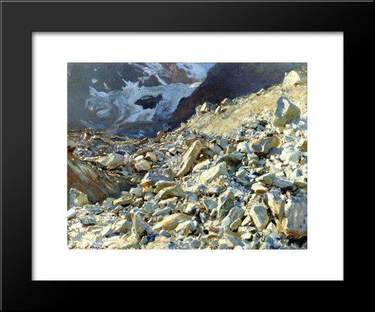 The Moraine 20x24 Black Modern Wood Framed Art Print Poster by Sargent, John Singer