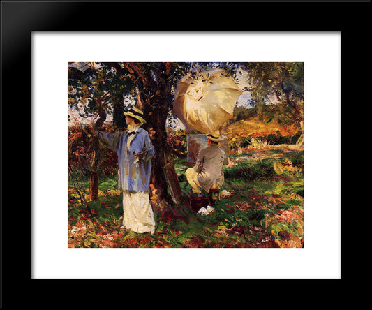 The Sketchers 20x24 Black Modern Wood Framed Art Print Poster by Sargent, John Singer