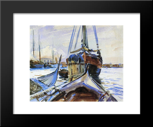 Venice 20x24 Black Modern Wood Framed Art Print Poster by Sargent, John Singer