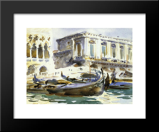 Venice: The Prison 20x24 Black Modern Wood Framed Art Print Poster by Sargent, John Singer