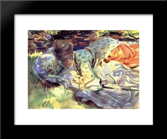 Zuleika 20x24 Black Modern Wood Framed Art Print Poster by Sargent, John Singer