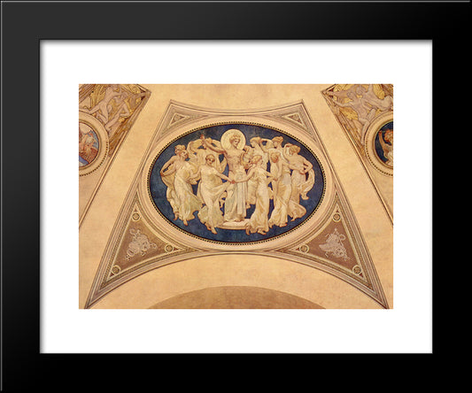 Apollo And The Muses 20x24 Black Modern Wood Framed Art Print Poster by Sargent, John Singer