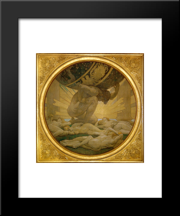 Atlas And The Hesperides 20x24 Black Modern Wood Framed Art Print Poster by Sargent, John Singer