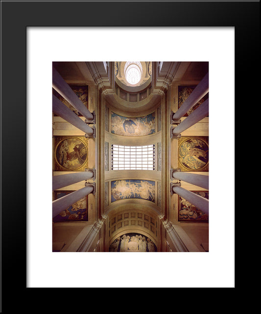 Ceiling Mural 20x24 Black Modern Wood Framed Art Print Poster by Sargent, John Singer