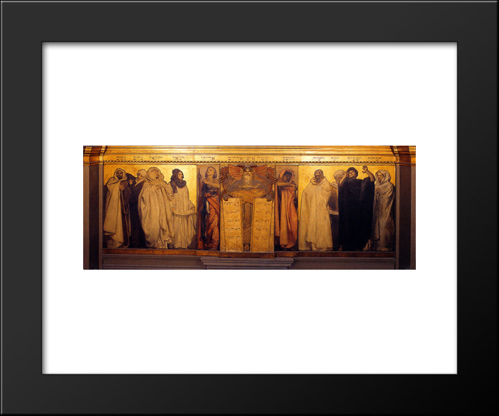 Frieze Of Prophets 20x24 Black Modern Wood Framed Art Print Poster by Sargent, John Singer