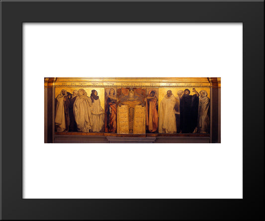 Frieze Of Prophets 20x24 Black Modern Wood Framed Art Print Poster by Sargent, John Singer