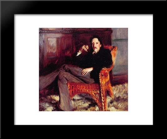 Robert Louis Stevenson 20x24 Black Modern Wood Framed Art Print Poster by Sargent, John Singer