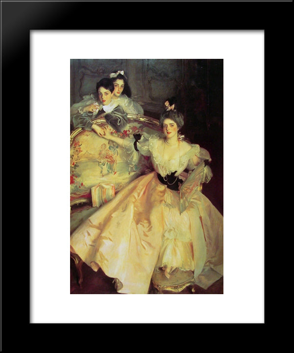 Mrs Carl Meyer And Her Children 20x24 Black Modern Wood Framed Art Print Poster by Sargent, John Singer