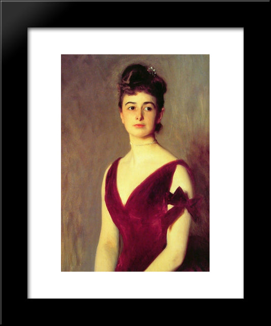 Mrs Charles E. Inches 20x24 Black Modern Wood Framed Art Print Poster by Sargent, John Singer
