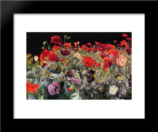Poppies 20x24 Black Modern Wood Framed Art Print Poster by Sargent, John Singer