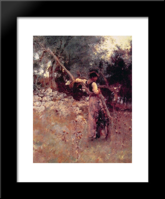 A Capriote 20x24 Black Modern Wood Framed Art Print Poster by Sargent, John Singer