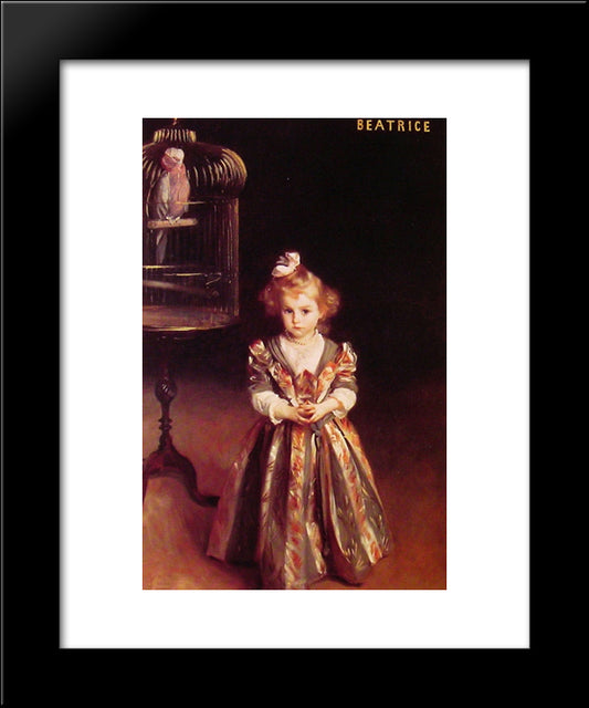 Beatrice Goelet 20x24 Black Modern Wood Framed Art Print Poster by Sargent, John Singer