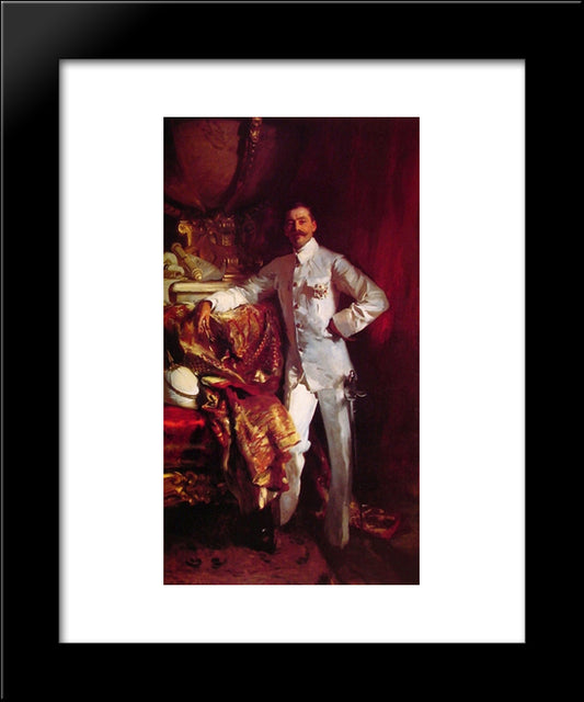 Sir Frank Swettenham 20x24 Black Modern Wood Framed Art Print Poster by Sargent, John Singer