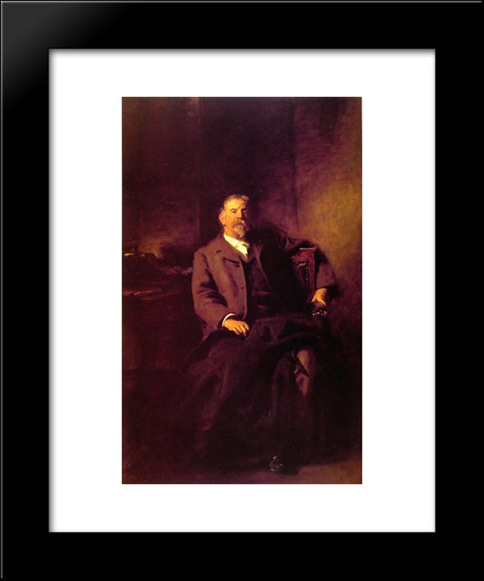 Henry Lee Higginson 20x24 Black Modern Wood Framed Art Print Poster by Sargent, John Singer