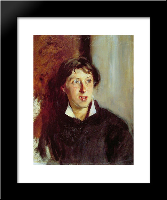 Vernon Lee 20x24 Black Modern Wood Framed Art Print Poster by Sargent, John Singer