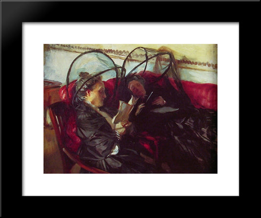 Mosquito Nets 20x24 Black Modern Wood Framed Art Print Poster by Sargent, John Singer