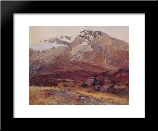 Coming Down From Mont Blanc 20x24 Black Modern Wood Framed Art Print Poster by Sargent, John Singer