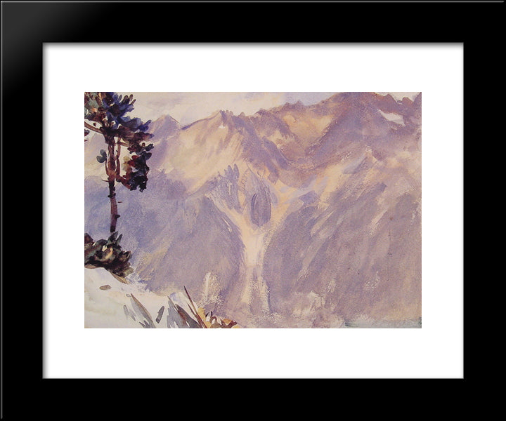 The Tyrol 20x24 Black Modern Wood Framed Art Print Poster by Sargent, John Singer