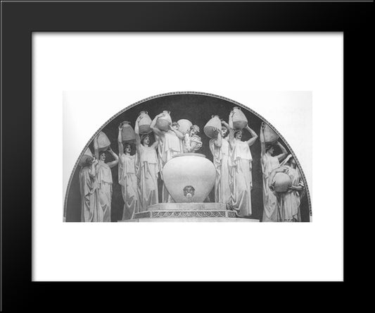 The Danaides 20x24 Black Modern Wood Framed Art Print Poster by Sargent, John Singer