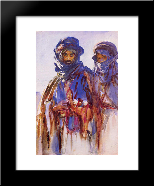 Bedouins 20x24 Black Modern Wood Framed Art Print Poster by Sargent, John Singer