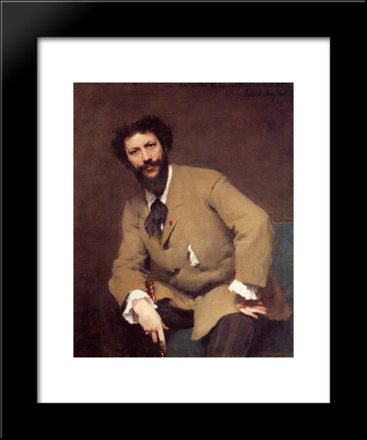 Carolus-Duran 20x24 Black Modern Wood Framed Art Print Poster by Sargent, John Singer