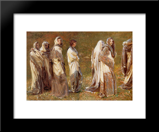 Cashmere 20x24 Black Modern Wood Framed Art Print Poster by Sargent, John Singer