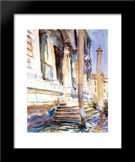 Doorway Of A Venetian Palace 20x24 Black Modern Wood Framed Art Print Poster by Sargent, John Singer